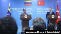 Venezuela Dışişleri Bakanı Yvan Gil ve Türk Dışişleri Bakanı Hakan Fidan