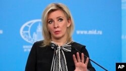 Phát ngôn nhân Bộ Ngoại giao Nga Maria Zakharova 